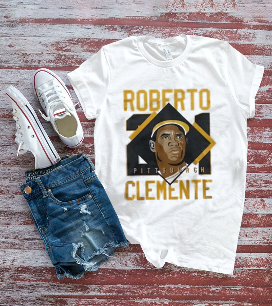 Roberto Clemente 21 Pittsburgh Pirates Iconic Baseball Legend T-Shirt
