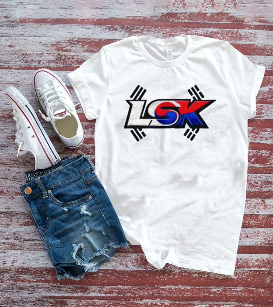 LSK Korean Flag Trey Jordan Weightlifting T-Shirt