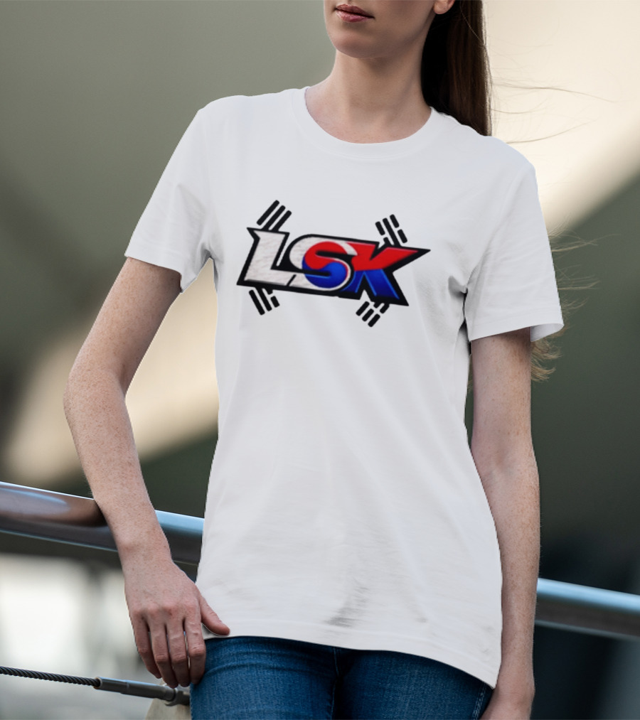 LSK Korean Flag Trey Jordan Weightlifting T-Shirt