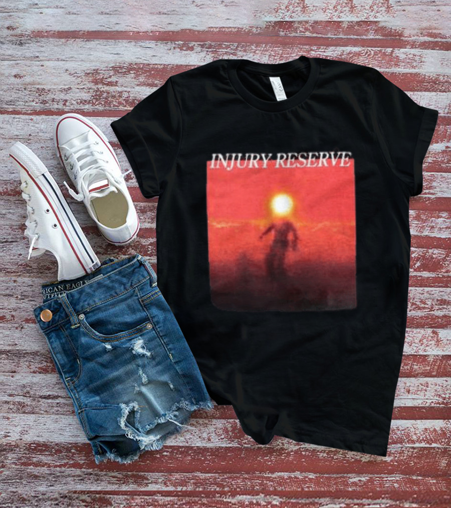 INJURY RESERVE Album Cover Red Sun Scene T-Shirt