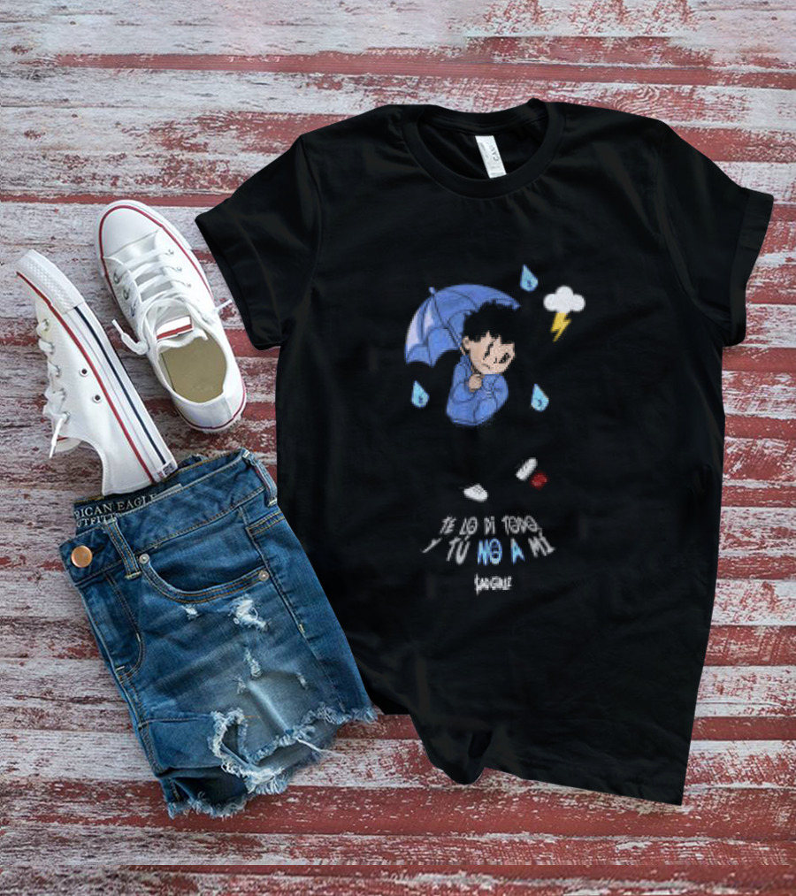 Sad Girlz Store Sadgirlz Give You Everything Blue Umbrella Raindrops T-Shirt