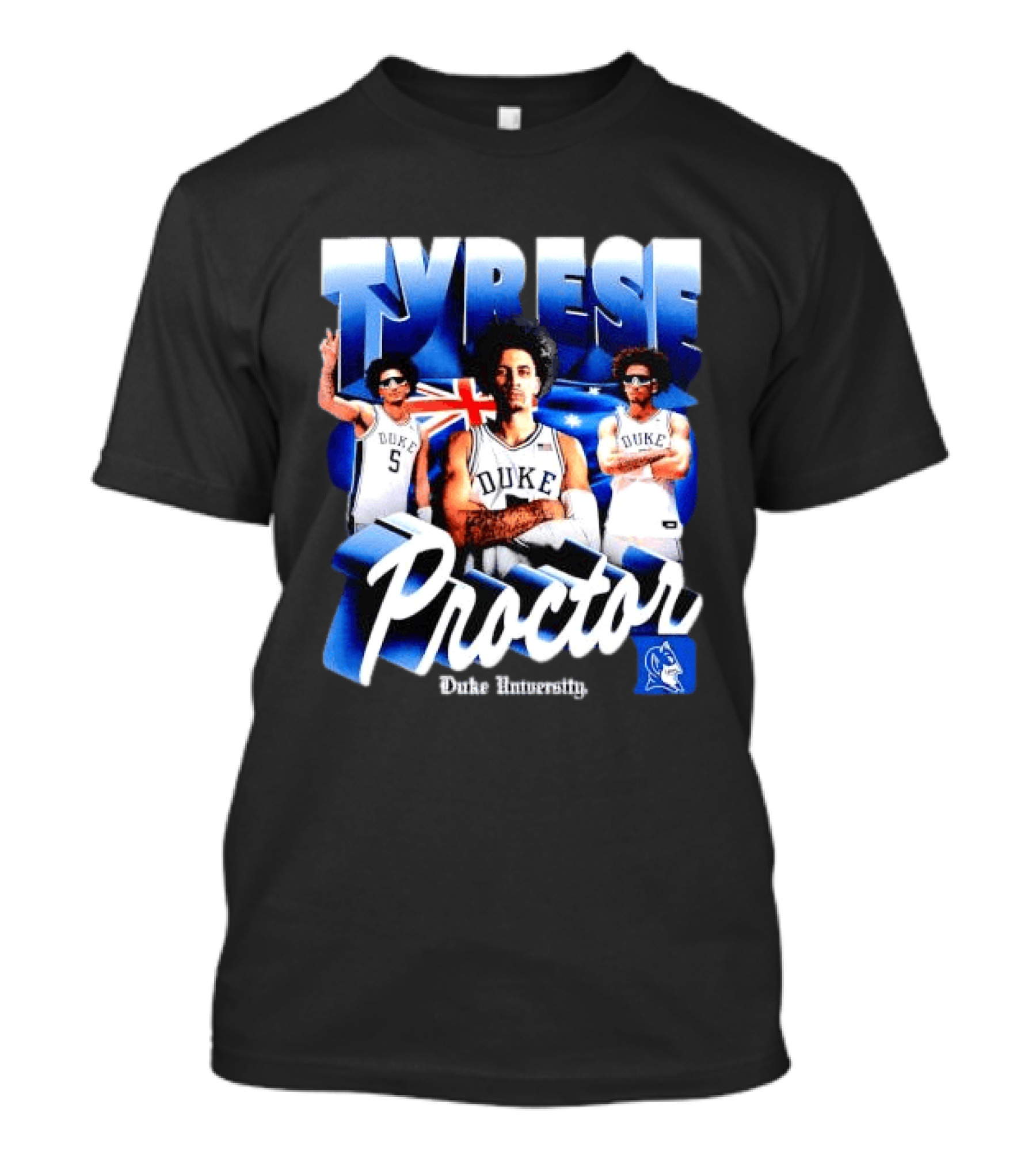 Tyrese Proctor Duke University Blue Devils Basketball Collage T-Shirt
