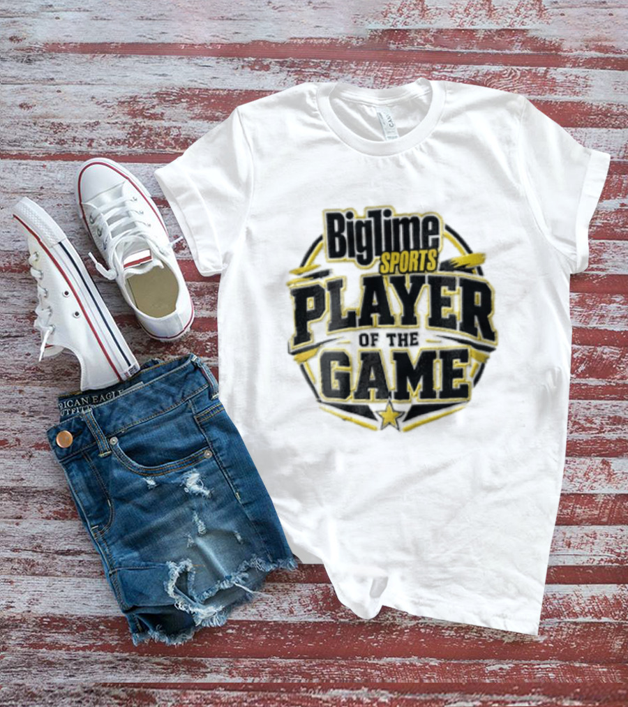 Bigtime Sports Player Of The Game Star Yellow Frame T-Shirt