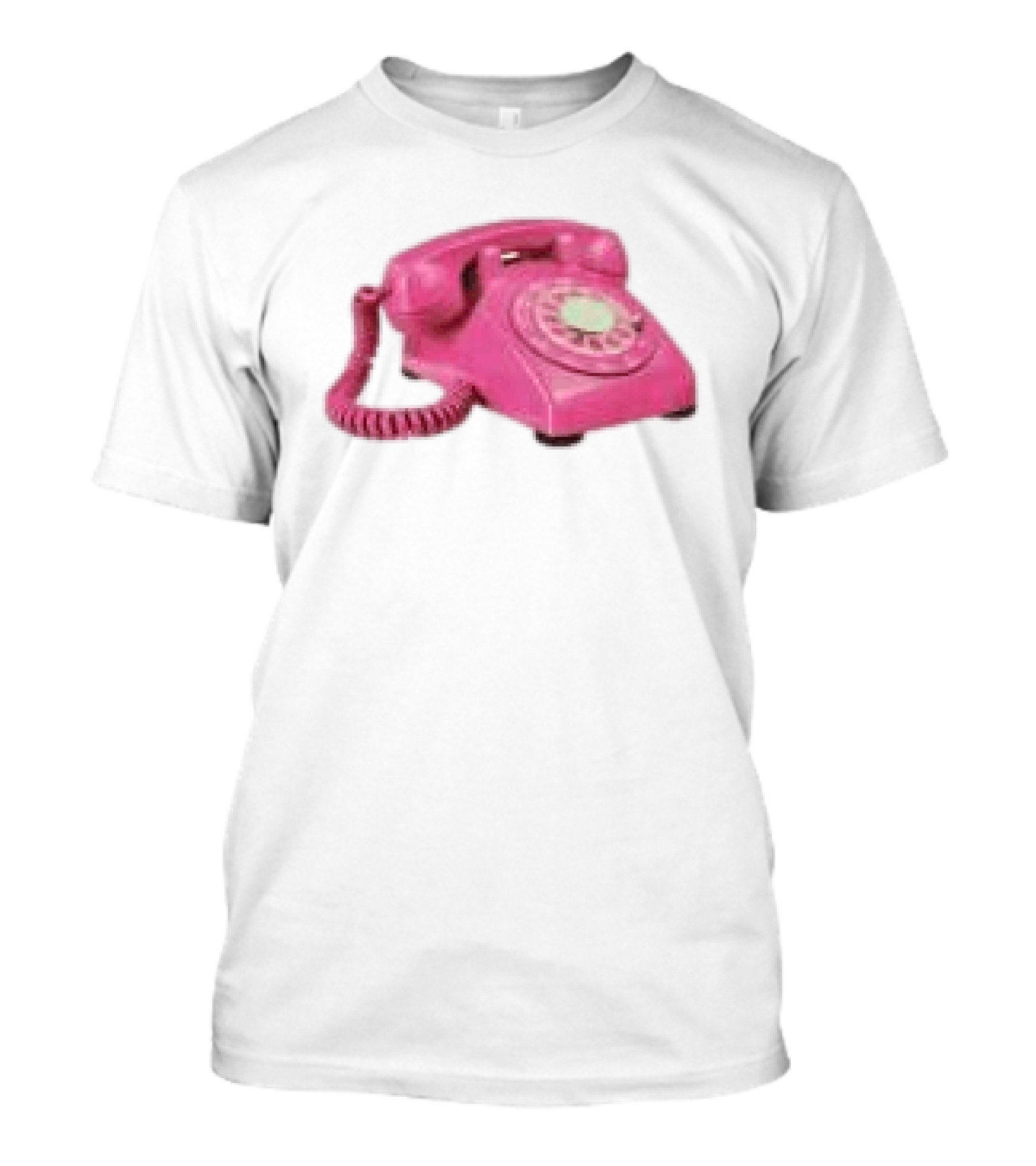 Fesspool Shop Retro Pink Phone Crop Top T-Shirt