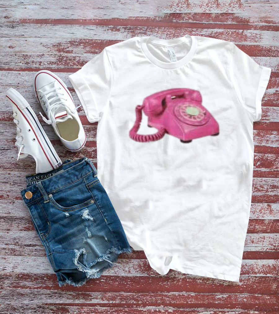 Fesspool Shop Retro Pink Phone Crop Top T-Shirt