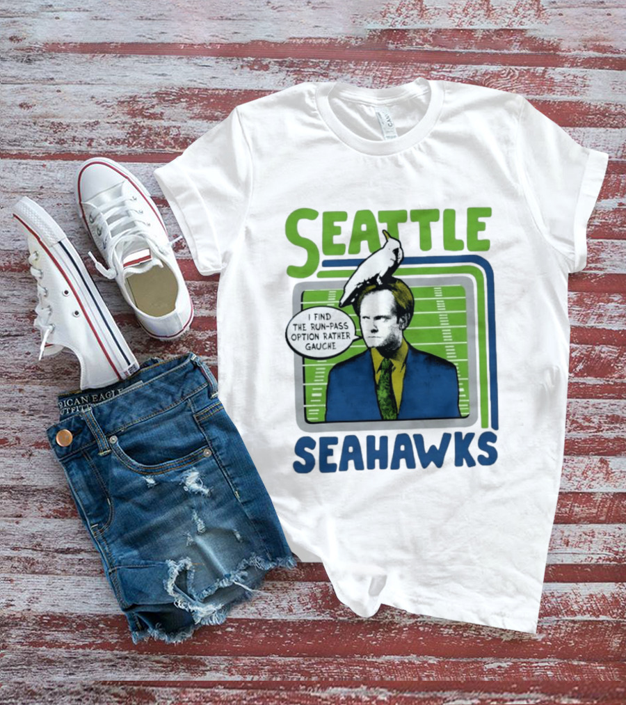 Kelsey Grammer Seahawks Run Pass Option Gauche T-Shirt