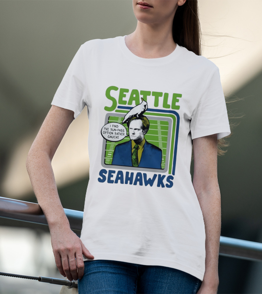 Kelsey Grammer Seahawks Run Pass Option Gauche T-Shirt