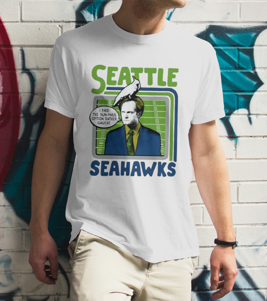 Kelsey Grammer Seahawks Run Pass Option Gauche T-Shirt