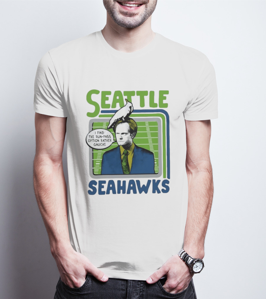 Kelsey Grammer Seahawks Run Pass Option Gauche T-Shirt