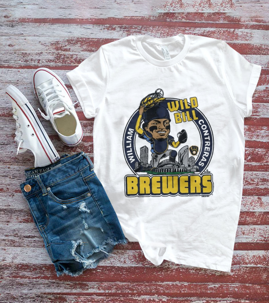 Milwaukee Brewers Wild Bill William Contreras Baseball 2026 T-Shirt