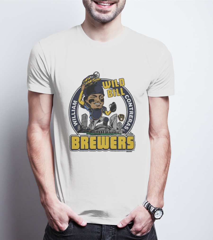 Milwaukee Brewers Wild Bill William Contreras Baseball 2026 T-Shirt