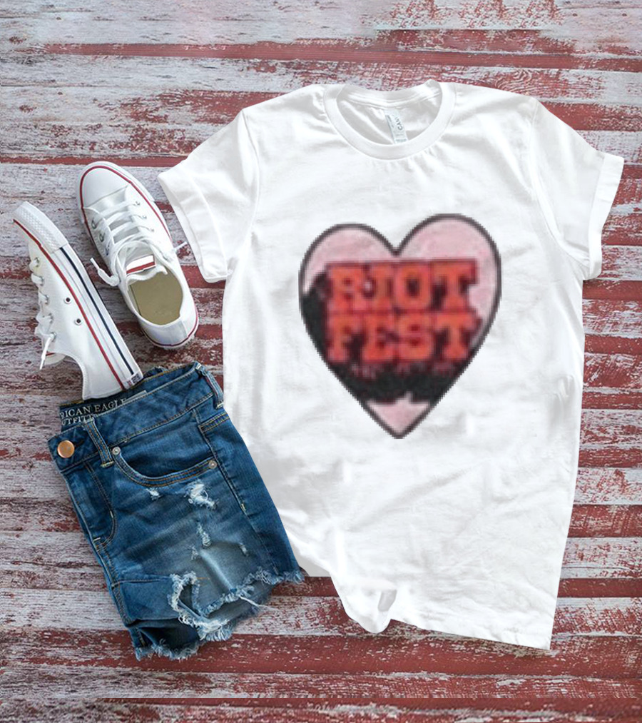 Riot Fest 2026 Chicago September 18 20 Heart T-Shirt