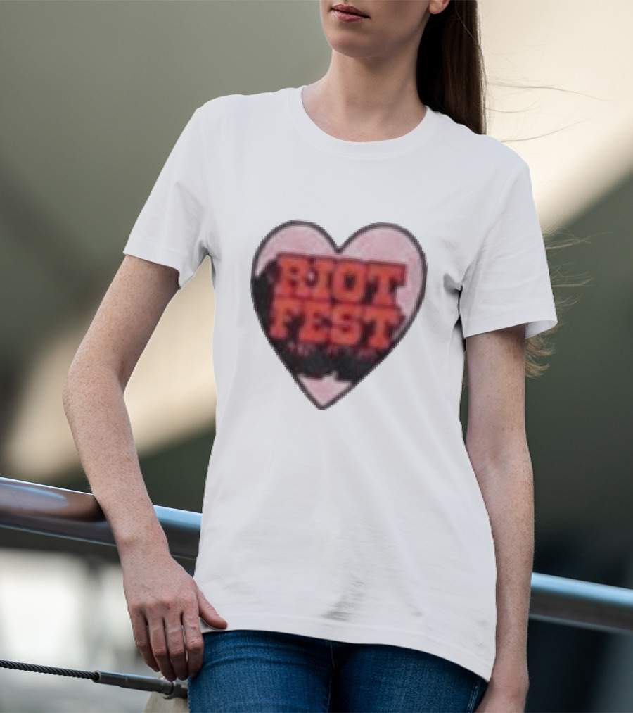 Riot Fest 2026 Chicago September 18 20 Heart T-Shirt
