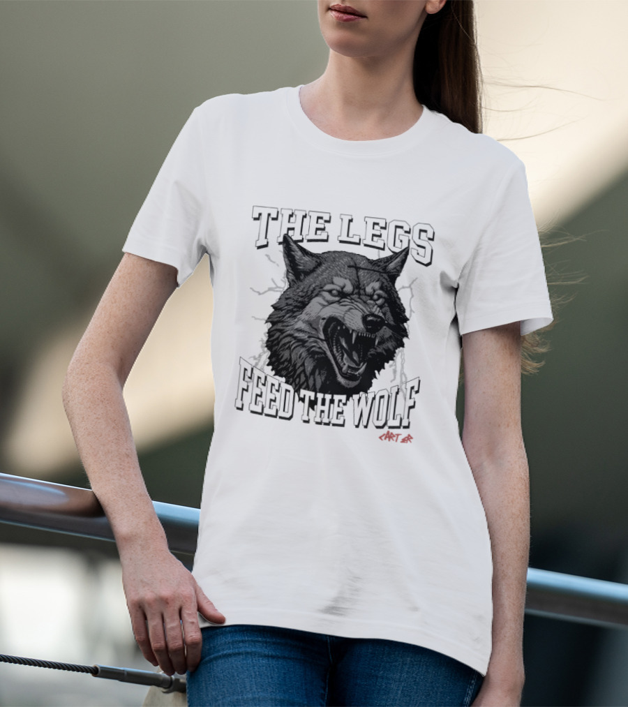 The Legs Feed The Wolf Will Carter Roaring Wolf T-Shirt
