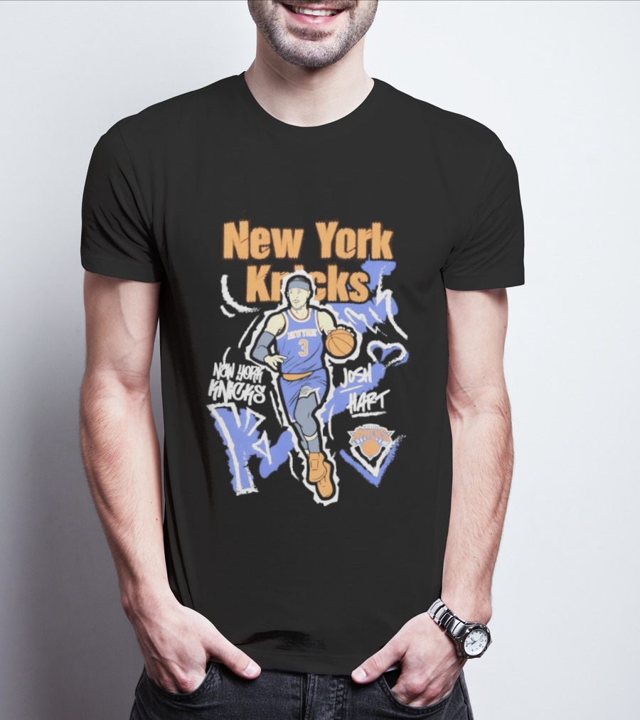 New York Knicks Josh Hart Chalked Up Basketball Player T-Shirt
