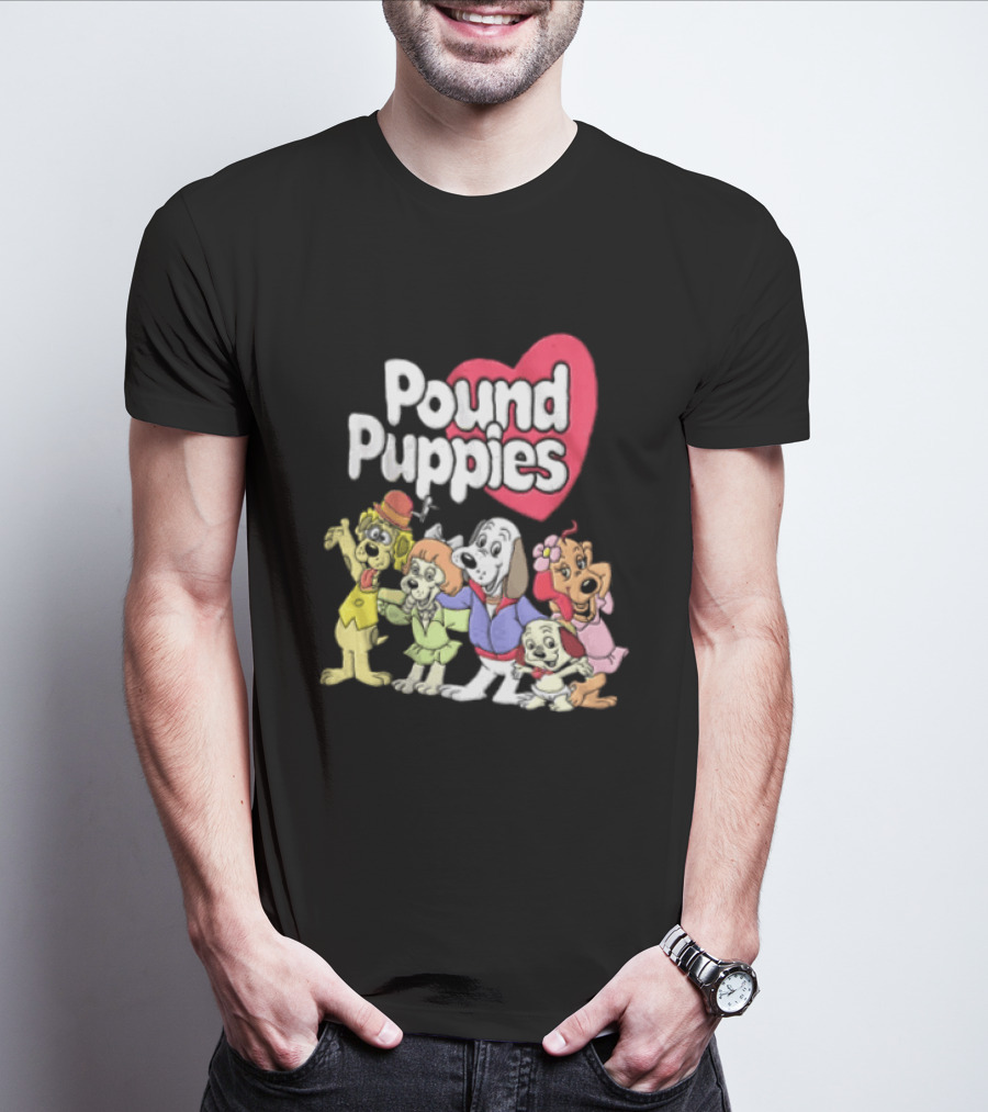 Pound Puppies Heartwarming Cartoon Characters T-Shirt