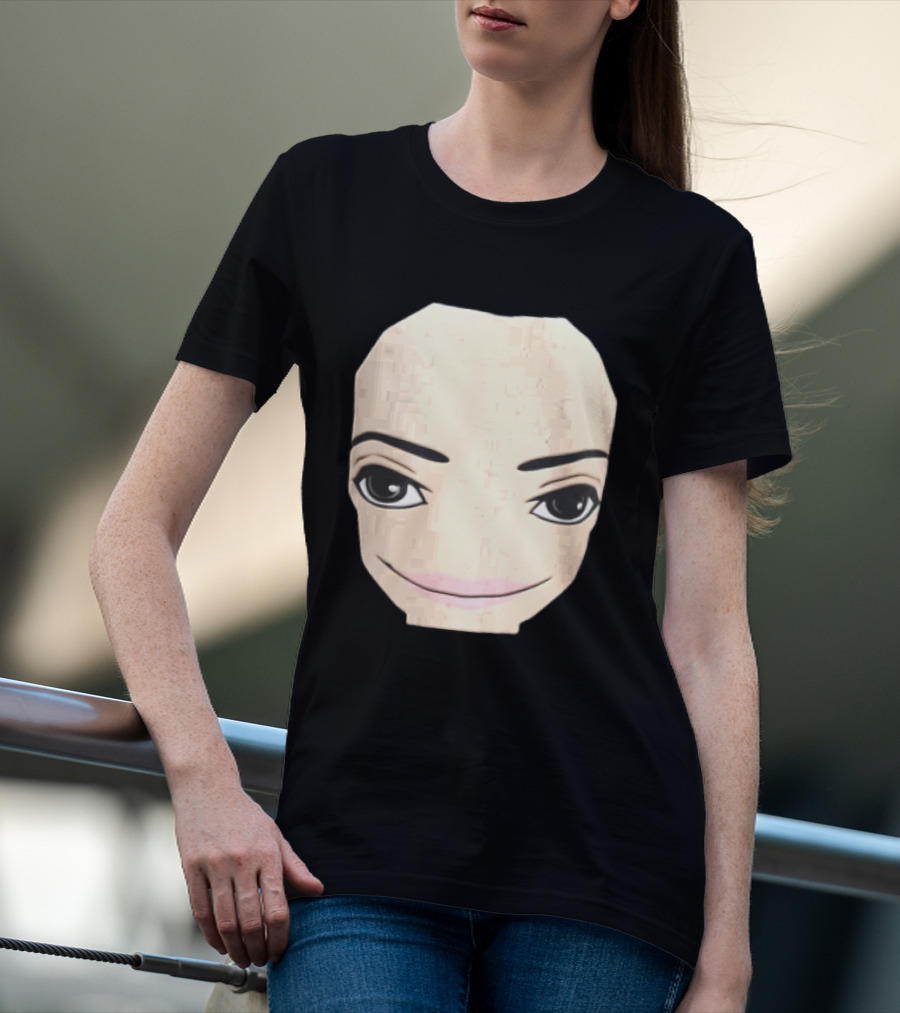 Roblox Avatar Smirking Face Female T-Shirt