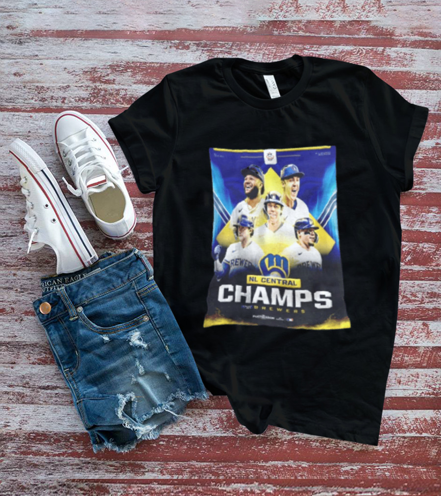 NL Central Champs Brewers Postseason Milwaukee Brewers Fan Gear 2026 T-Shirt