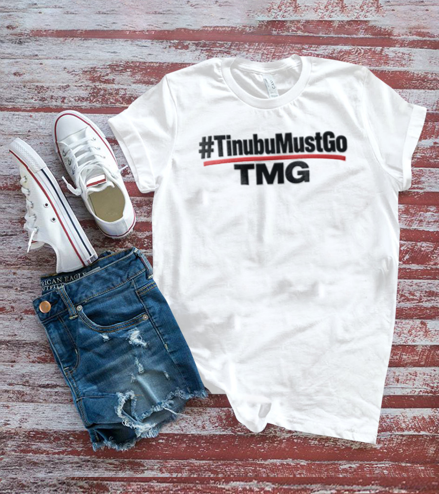 #TinubuMustGo TMG Red Arch Line T-Shirt
