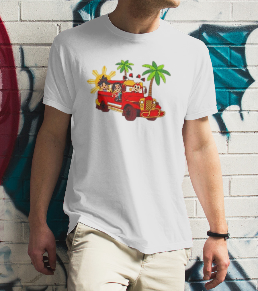 Jollibee Foods Store Jeepney Adventure Jollibee X Forgotten Island Collaboration T-Shirt