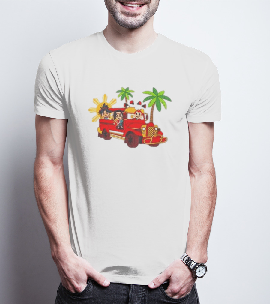 Jollibee Foods Store Jeepney Adventure Jollibee X Forgotten Island Collaboration T-Shirt