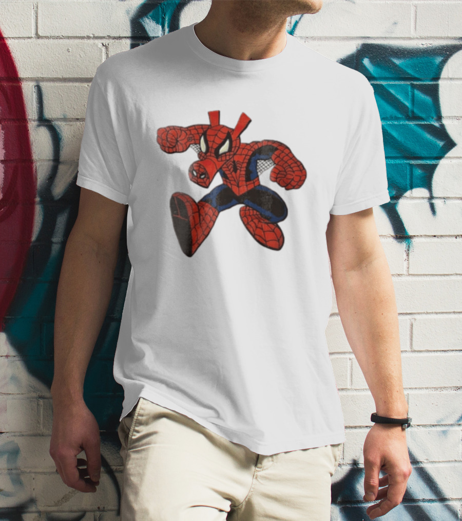 Marvel Comics Cartoon Spider Ham Peter Porker 1986 Pig Suit T-Shirt