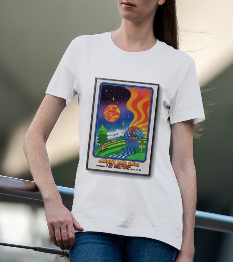 Johnny Blue Skies And The Dark Clouds Berkeley Theatre September 15 2026 Berkeley CA T-Shirt