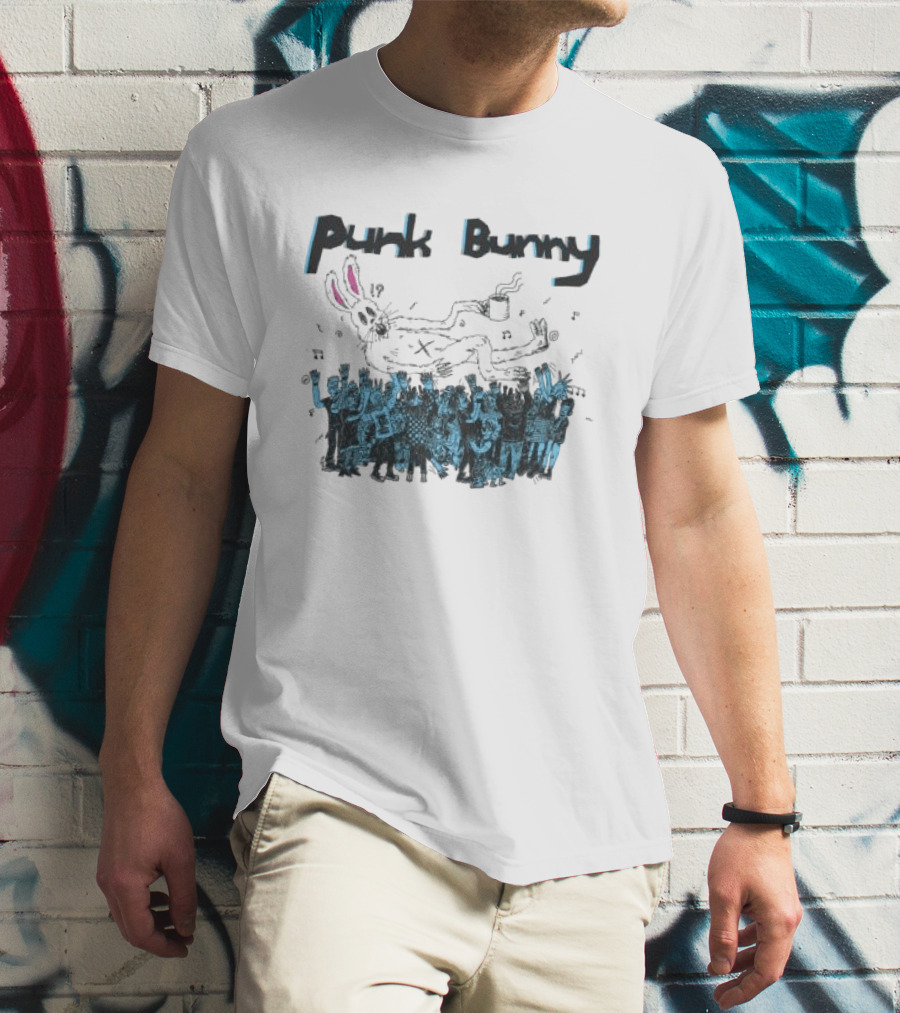 Punk Bunny Music Band Crowd T-Shirt