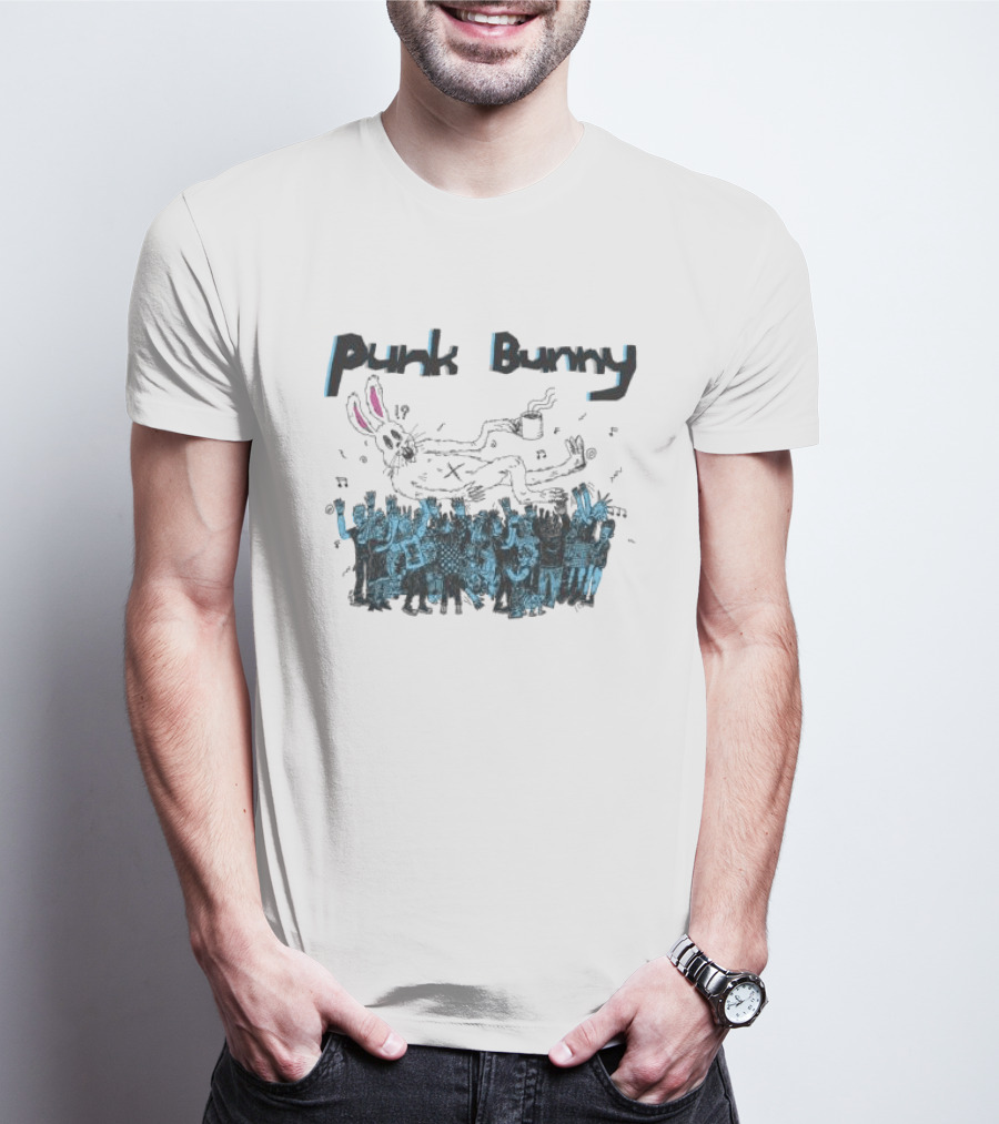 Punk Bunny Music Band Crowd T-Shirt