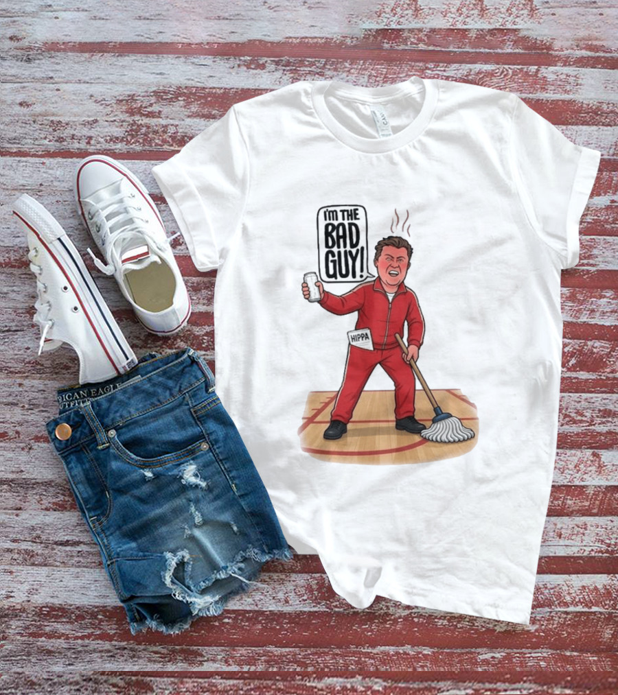 I'm The Bad Guy Rico Bosco Red Tracksuit HIPPA Janitor T-Shirt