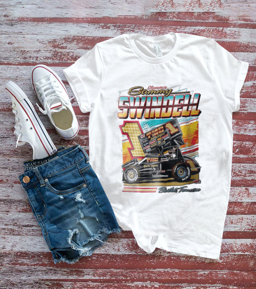 Slammin Sammy Swindell Number 1 Sprint Car Bartlett Tennessee Racing T-Shirt