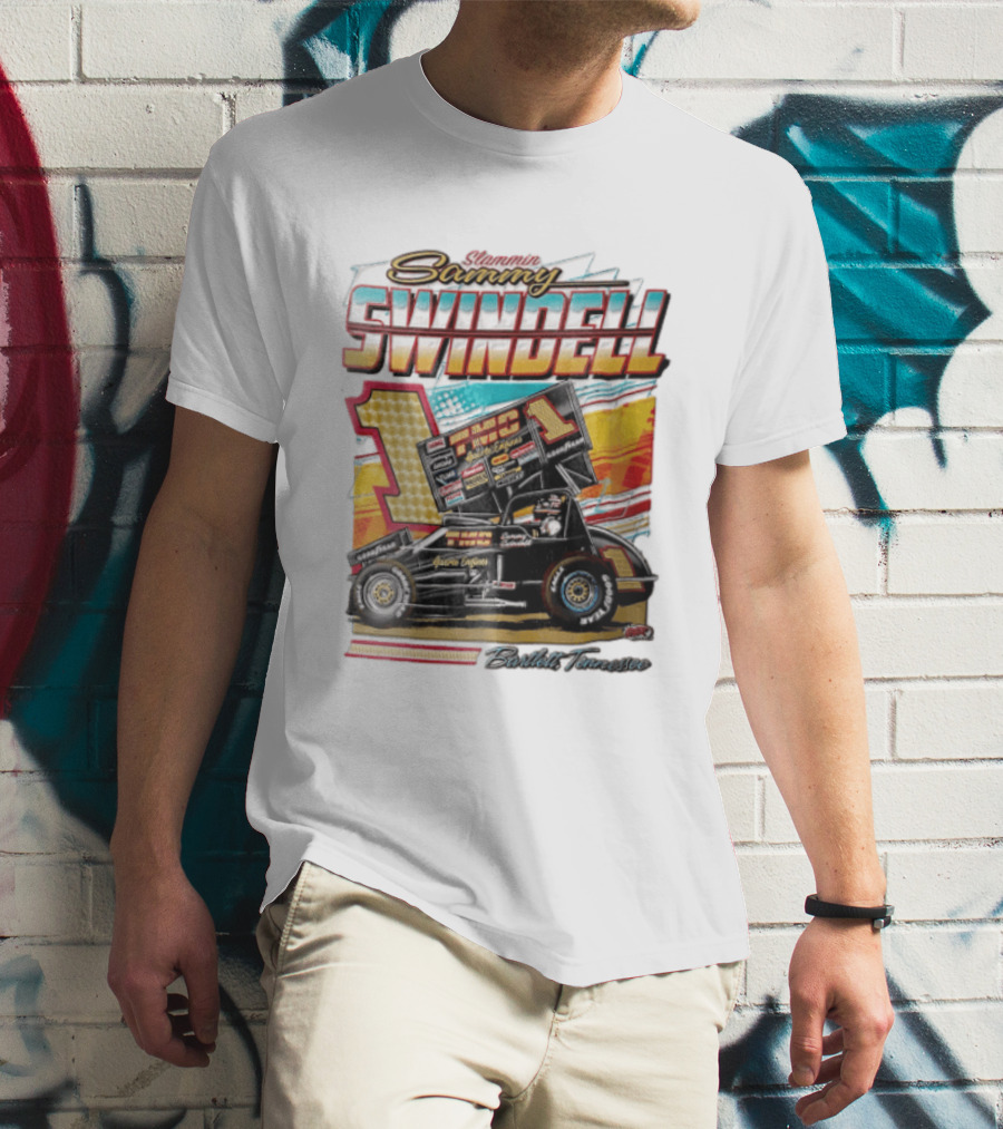Slammin Sammy Swindell Number 1 Sprint Car Bartlett Tennessee Racing T-Shirt