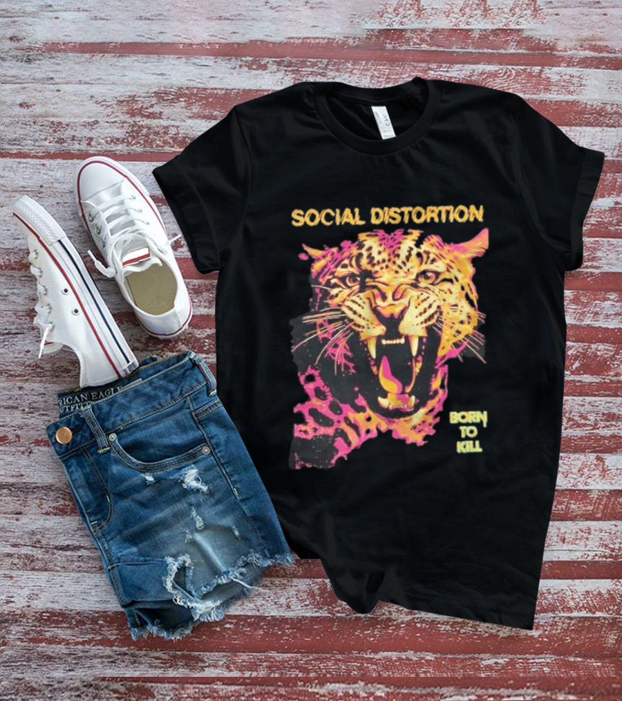 Social Distortion Born To Kill Leopard 2026 T-Shirt