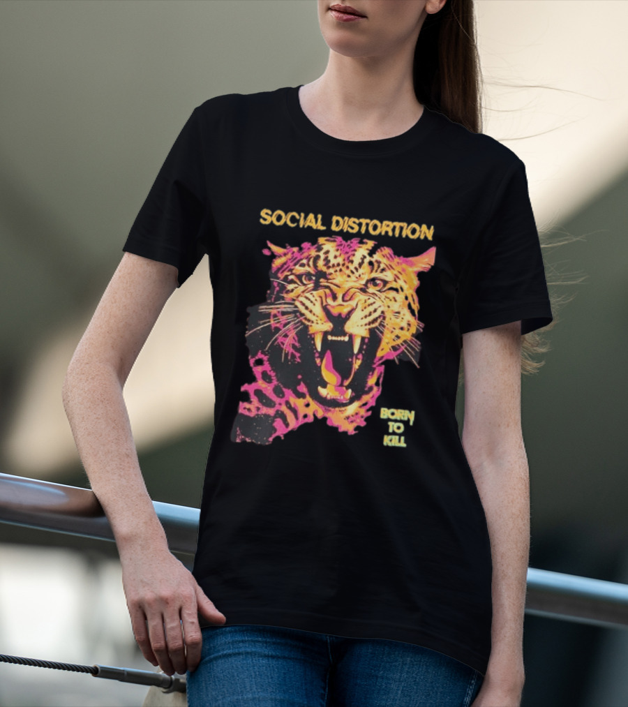 Social Distortion Born To Kill Leopard 2026 T-Shirt