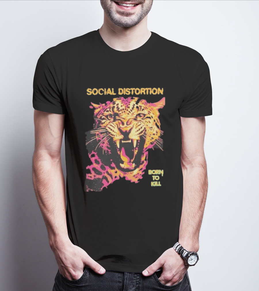 Social Distortion Born To Kill Leopard 2026 T-Shirt