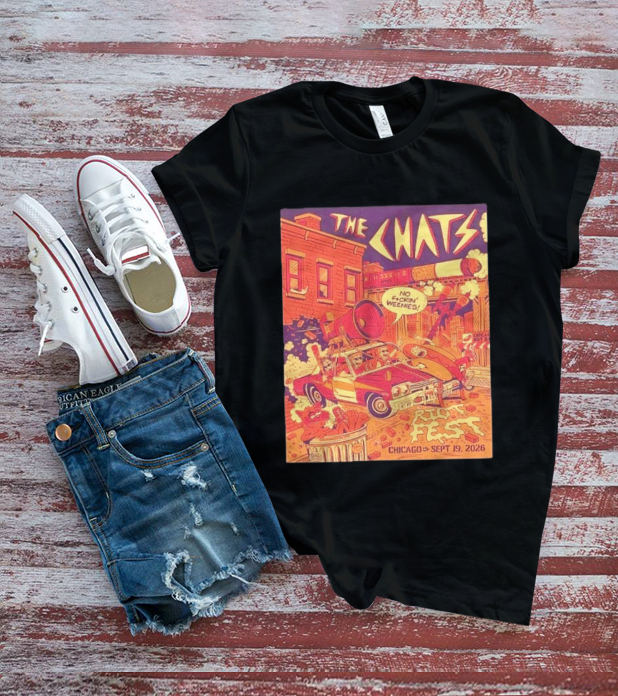 The Chats Riot Fest Chicago September 19 2026 Vintage Comic T-Shirt