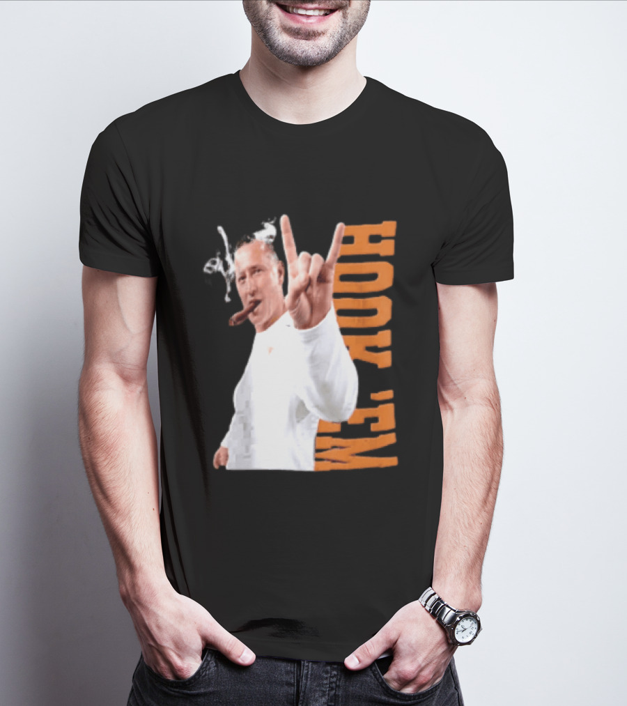 Coach Steve Sarkisian Hock 'Em Gesture Football Spirit T-Shirt