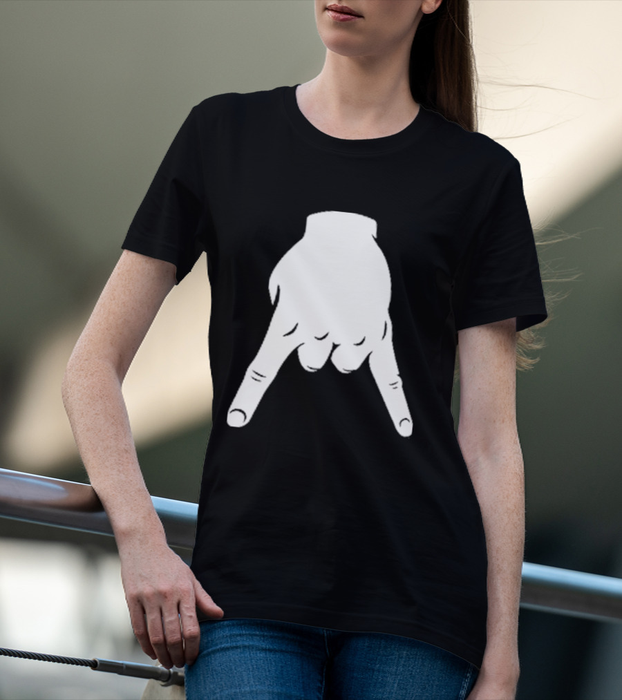 Horns Down Hand Gesture Texas Rivalry Sports Fan T-Shirt
