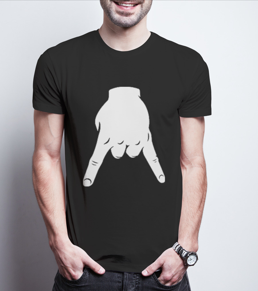 Horns Down Hand Gesture Texas Rivalry Sports Fan T-Shirt