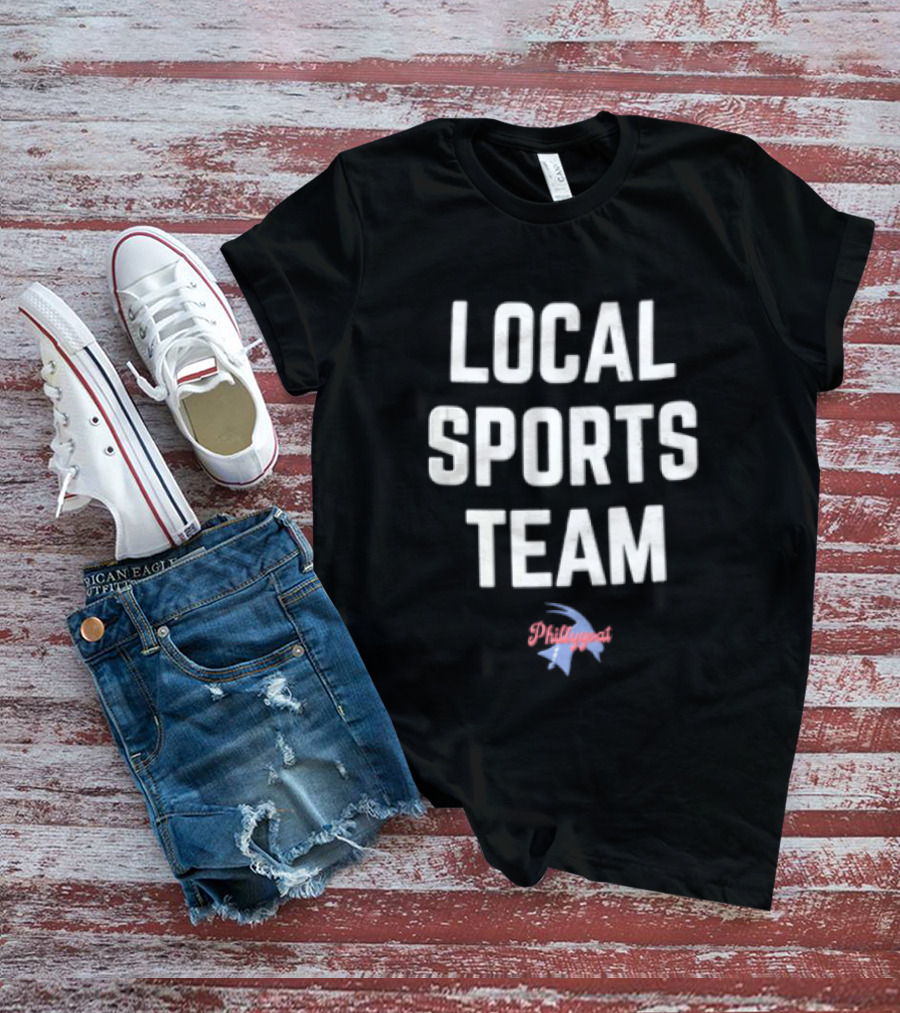 Phillygoat Local Sports Team Lightning Bolt Head Profile T-Shirt