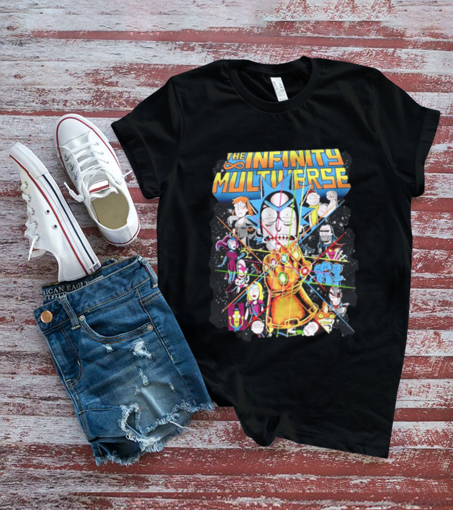 The Infinity Multiverse Crossover Characters Bejeweled Glove T-Shirt