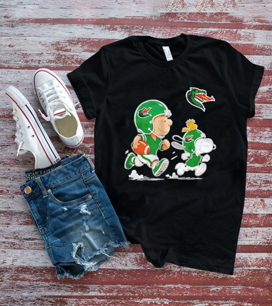 UAB Blazers Charlie Brown Woodstock Snoopy NCAA Football Collaboration T-Shirt