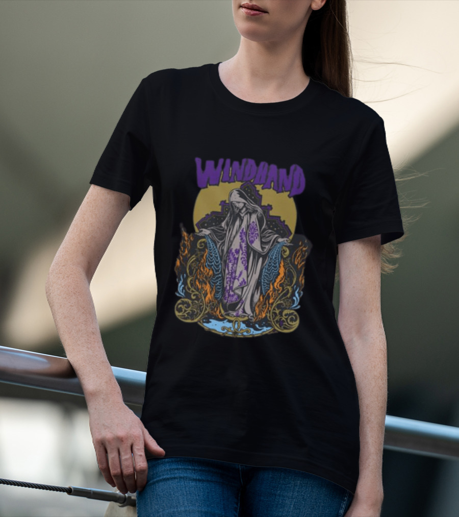 Windhand La Llorona Gothic Artwork Flame T-Shirt
