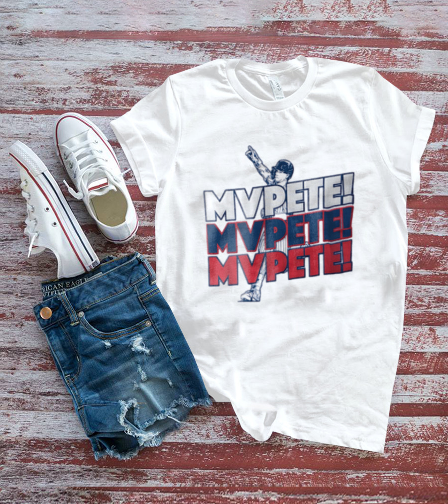 MVPETE Baseball Player Pointing Up Repeated T-Shirt
