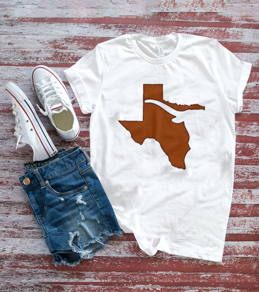 Texas State Longhorn Steer Original Orange T-Shirt