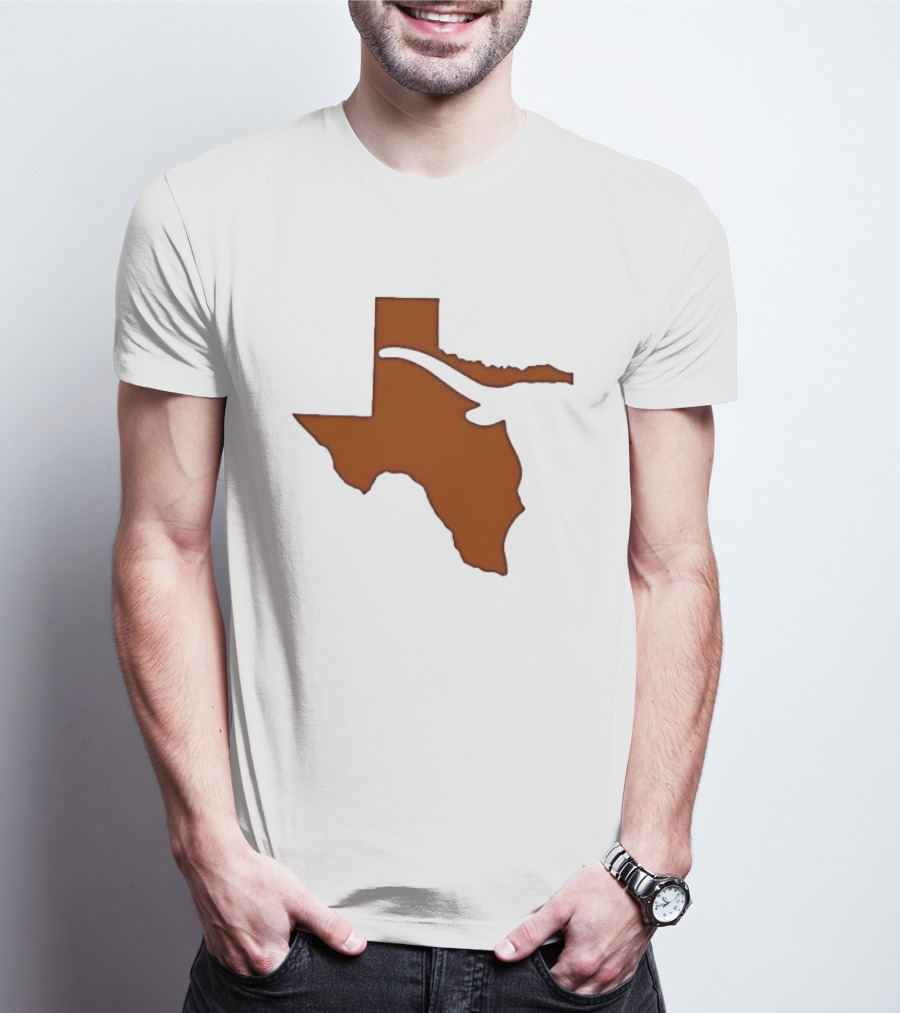 Texas State Longhorn Steer Original Orange T-Shirt