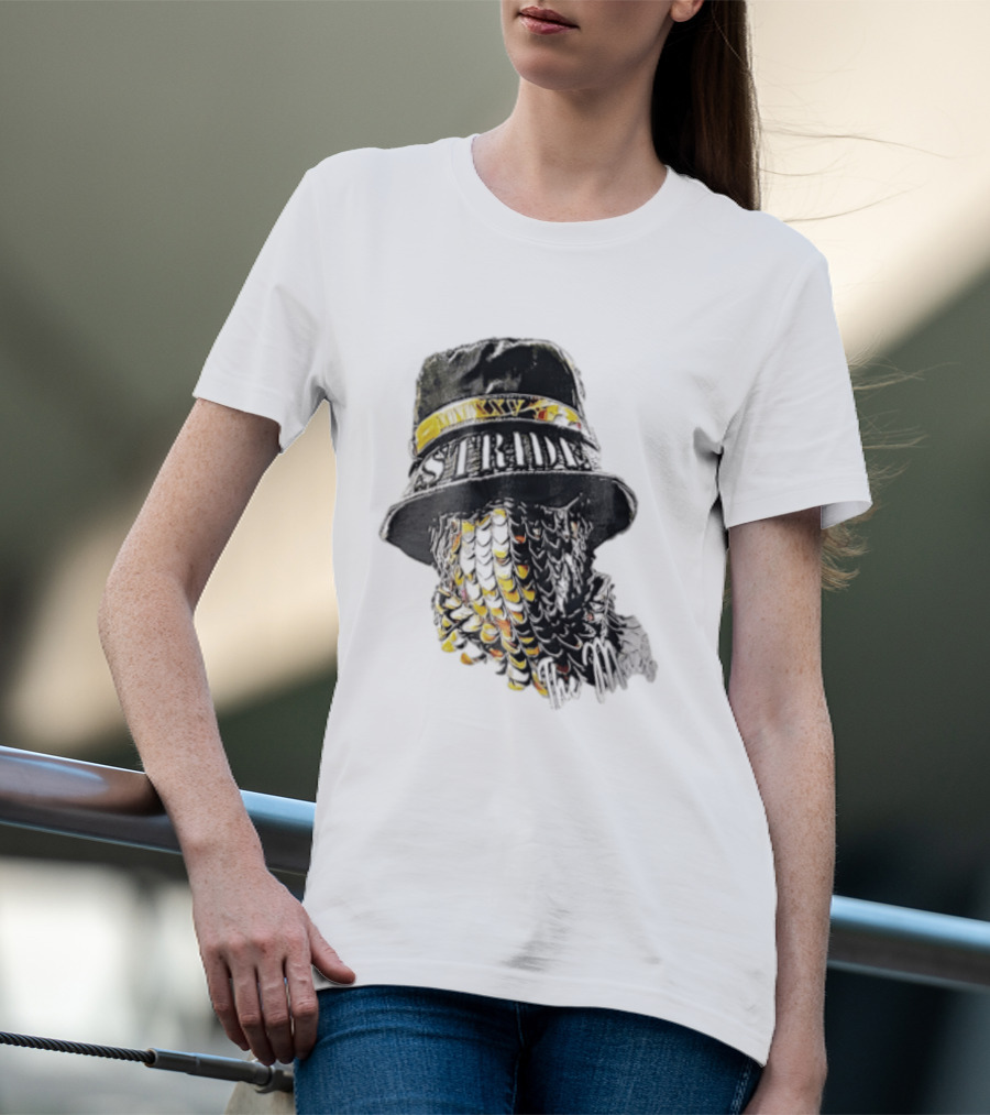 Strides Mmxxv Magpie Bucket Hat Golden Feather Mask T-Shirt