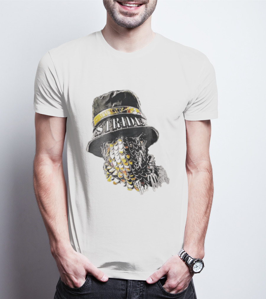 Strides Mmxxv Magpie Bucket Hat Golden Feather Mask T-Shirt