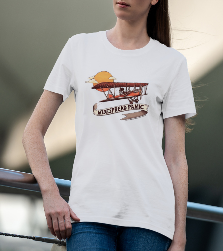 Widespread Panic Biplane Wilmington NC Sunset T-Shirt