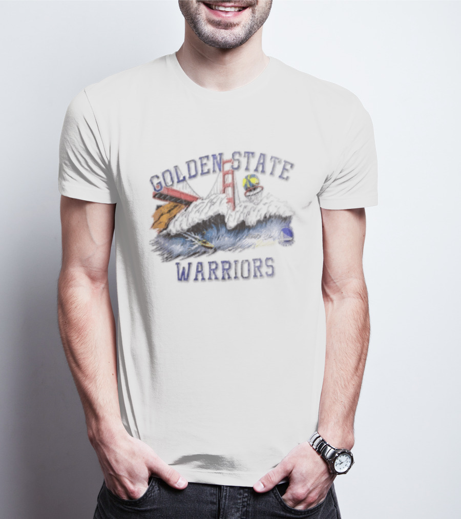 Golden State Warriors League Of Leisure Bridge Bay Area Skyline T-Shirt